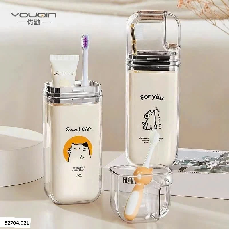 CỐC ĐỰNG BÀN CHẢI KEM ĐÁNH RĂNG  Sỉ 50k/1 set 2 cốc