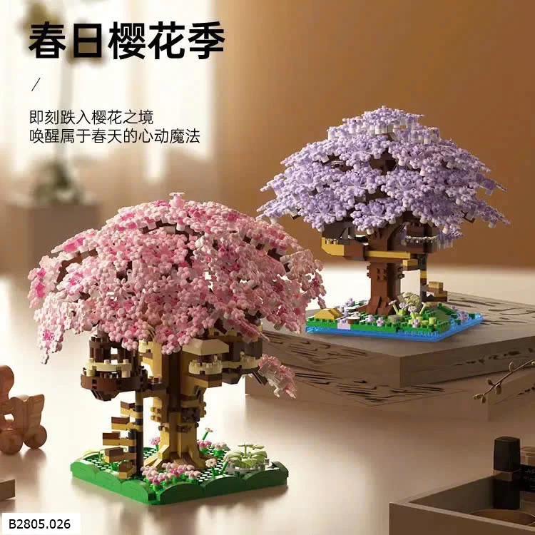 MÔ HÌNH LEGO CÂY HOA ANH ĐÀO  Sỉ 95k