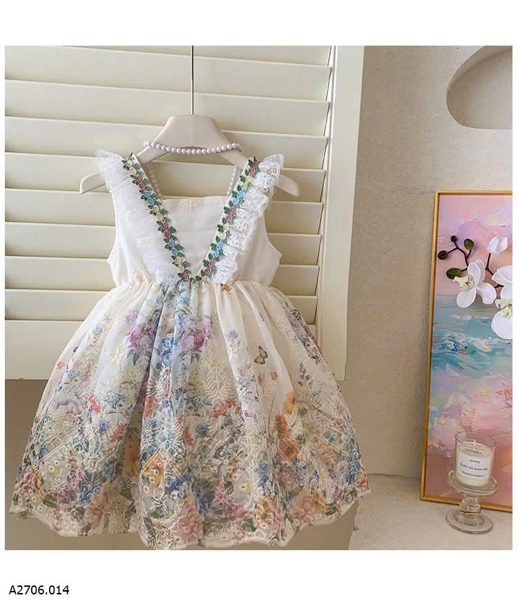 VÁY REN HOA CÔNG CHÚA BG  Sỉ 220k