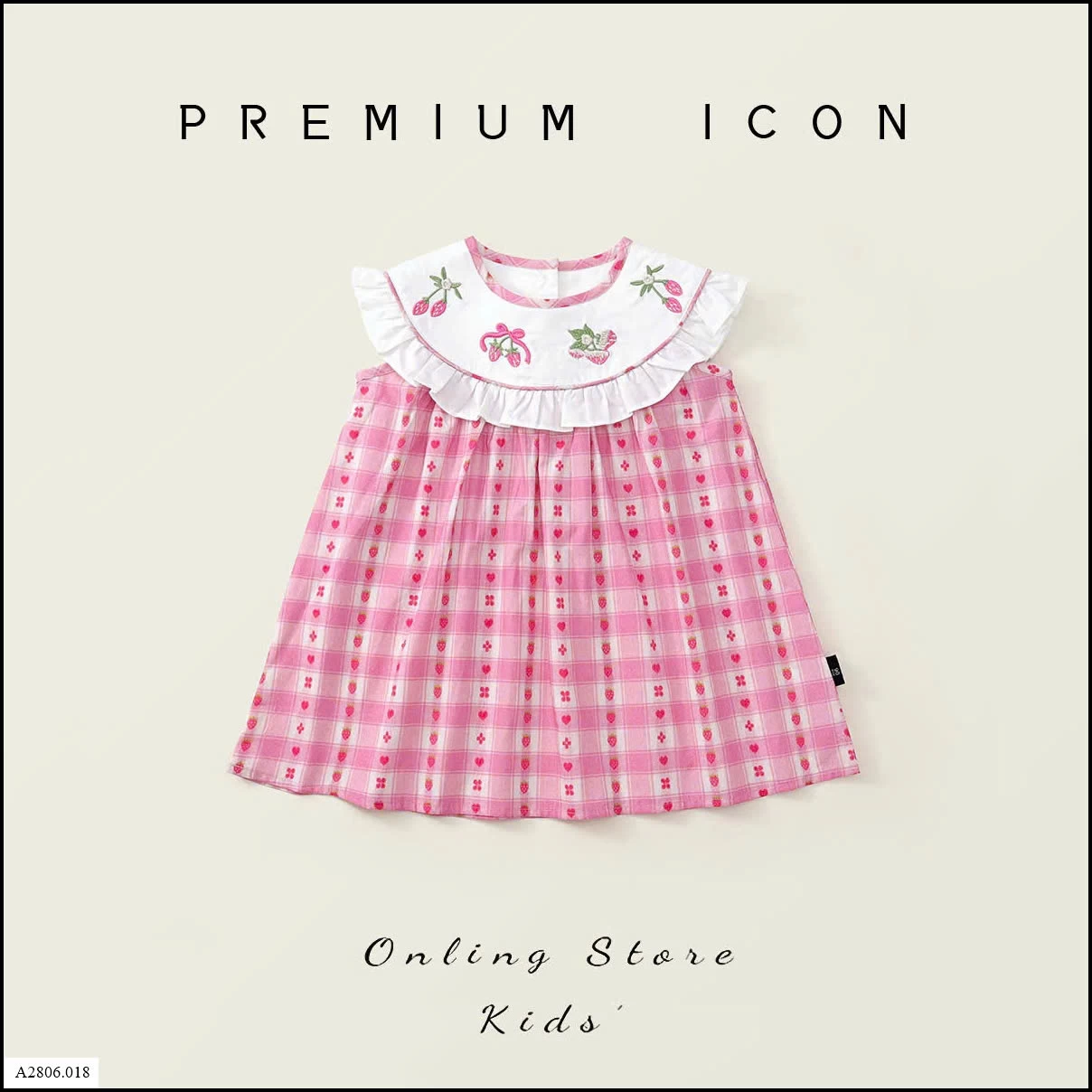 VÁY HỒNG KẺ CARO Sỉ giá 127k
