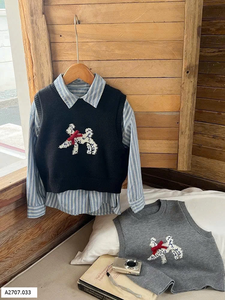 Áo gile len AMBB   Sỉ  Giá: sz 90-150: 117k 160: 131k