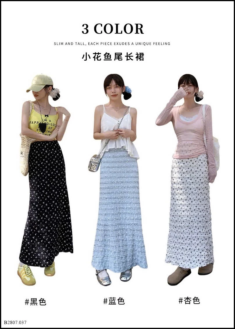 VÁY DÁNG DÀI HOA NHÍ NỮ Giá sỉ 127k