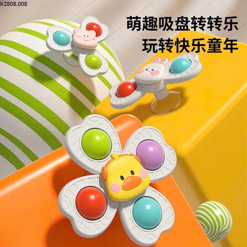 SET 3 CON QUAY SPINNER DÁN TƯỜNG HÌNH CON VẬT VUI NHỘN Si 32k/ 1 sét 3c mix mẫu