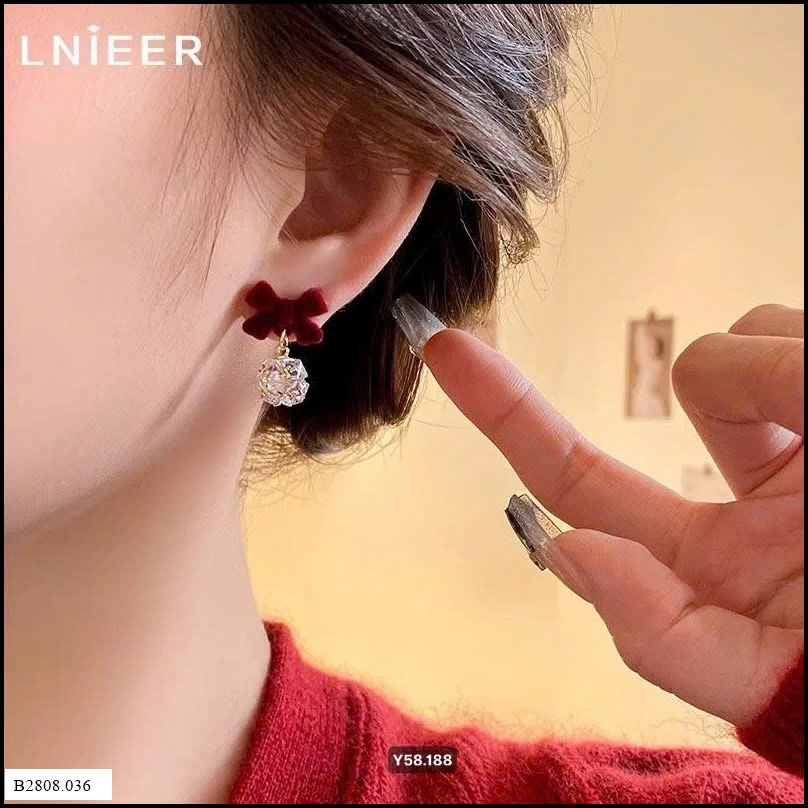 Hoa tai bạc 925hãng Lnieer   Giá sỉ 100k /1 đôi 