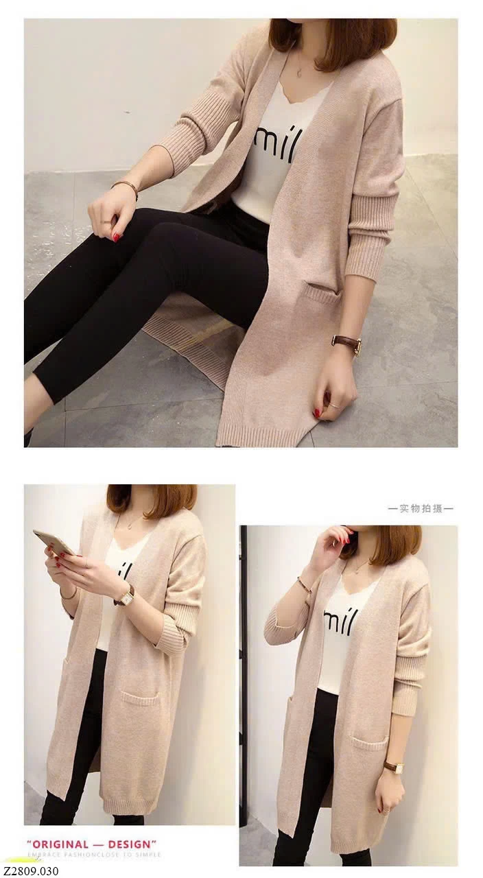 ÁO CARDIGAN LEN DÁNG DÀI NỮ  Sỉ 135k