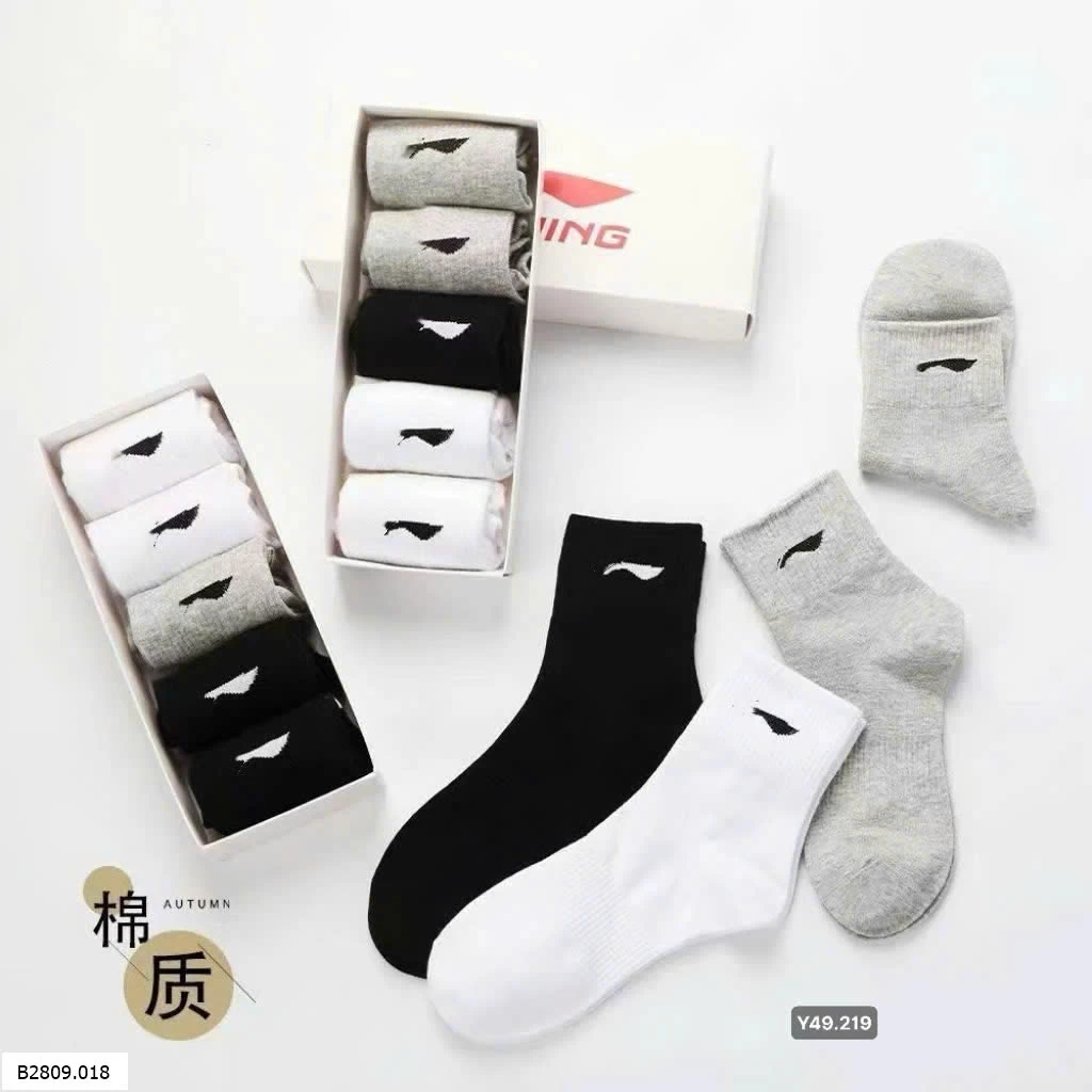 SET 10 ĐÔI TẤT LINING TQ XUẤT KHẨU  Giá sỉ 105k/set