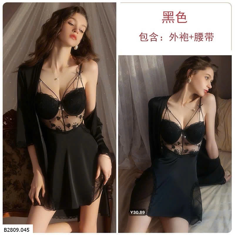Set áo choàng, váy ngủ nữ  Giá sỉ 270k/1 set Áo choàng + váy ngủ