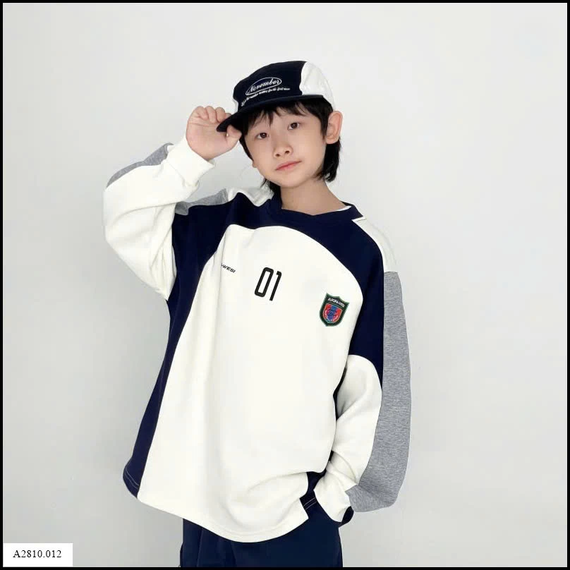 ÁO NỈ PHỐI MÀU SỐ 01 Giá sỉ sz 110-140: 183k  sz 150-160: 195k  sz 165: 208k 