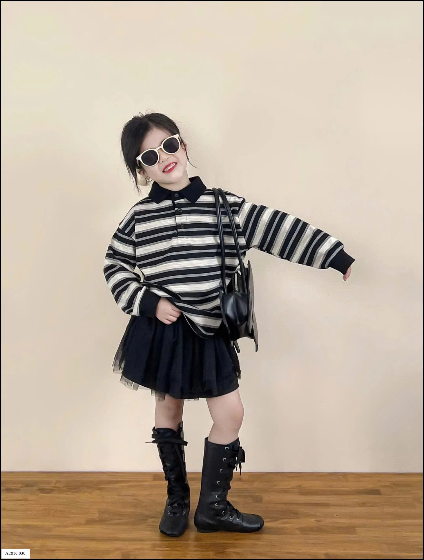 SET ÁO THUN KẺ CỔ POLO MIX CHÂN VÁY BG Giá sỉ áo: 155k  cv: 145k 