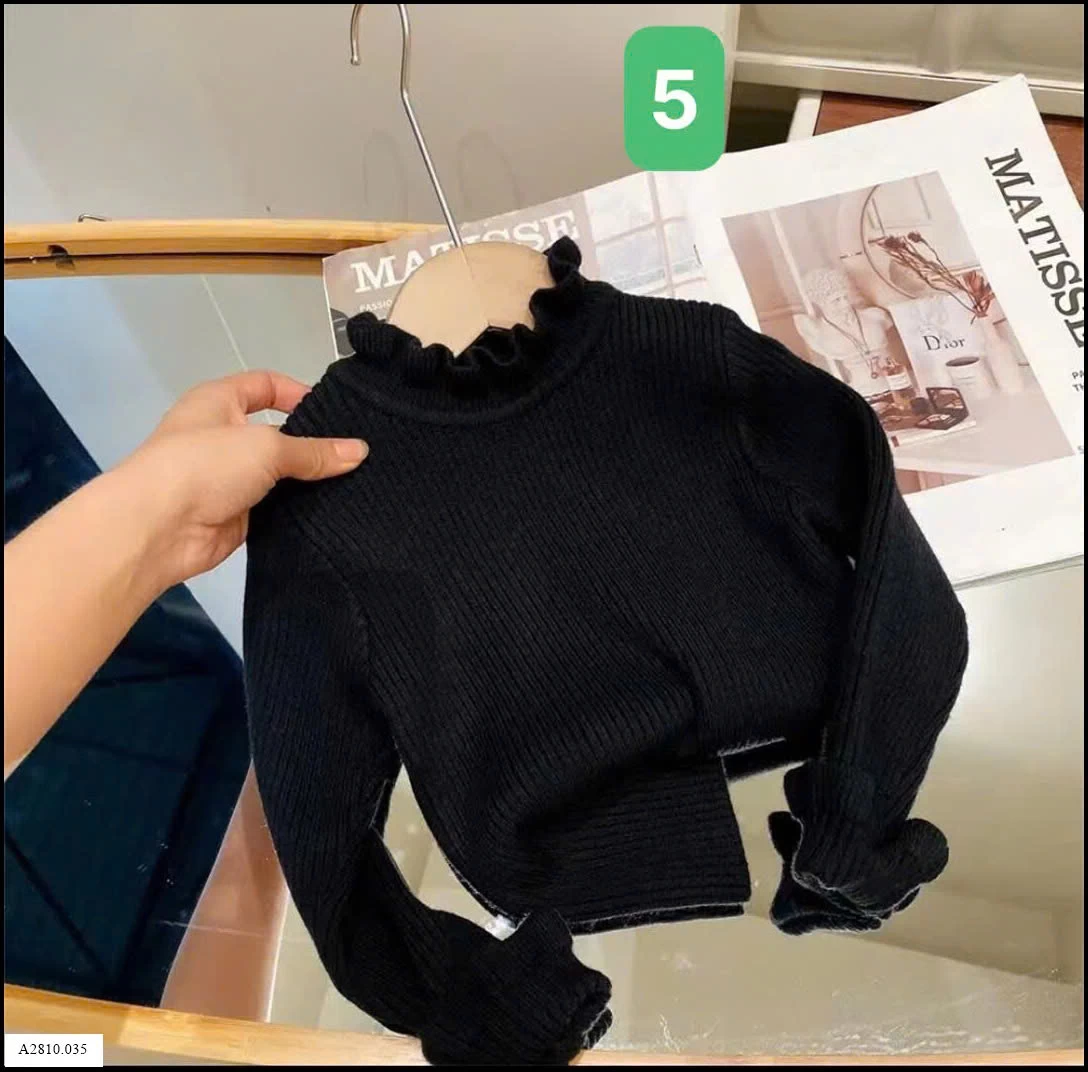ÁO LEN CỔ BÈO CHO BÉ Giá sỉ 105k