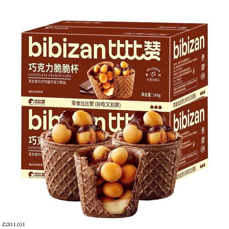 BÁNH ỐC QUẾ PHỦ SOCOLA BIBIZAN Sỉ 80k/ 1 sét 480g