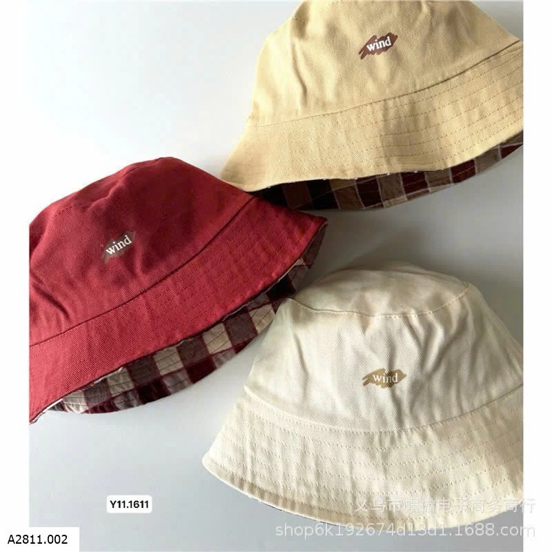 Mũ 2 mặt dành cho bé trai bé gái Giá sỉ 65k/c sỉ từ 2c