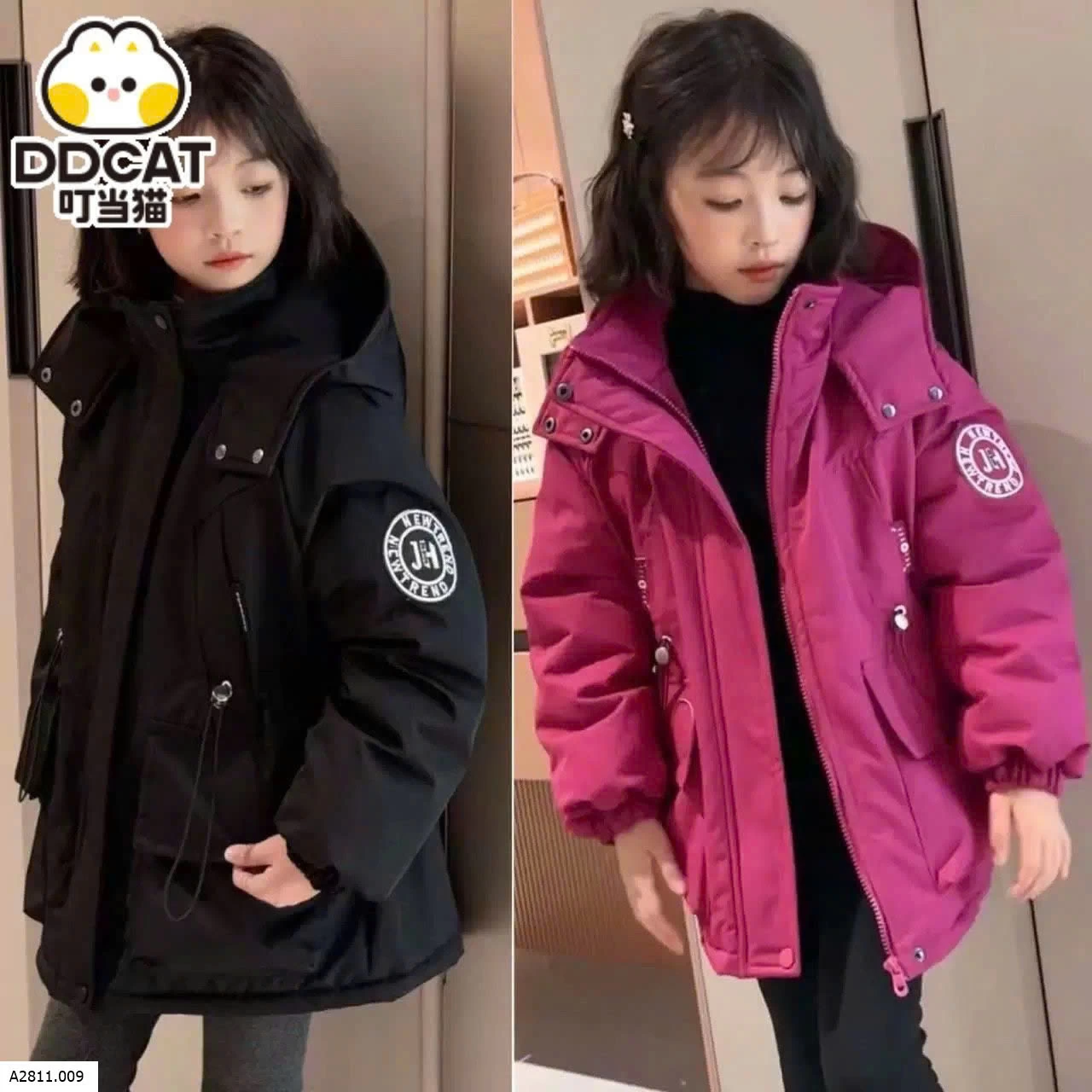 ÁO KHOÁC BÉ GÁI LÓT LÔNG ẤM  Giá sỉ 300k