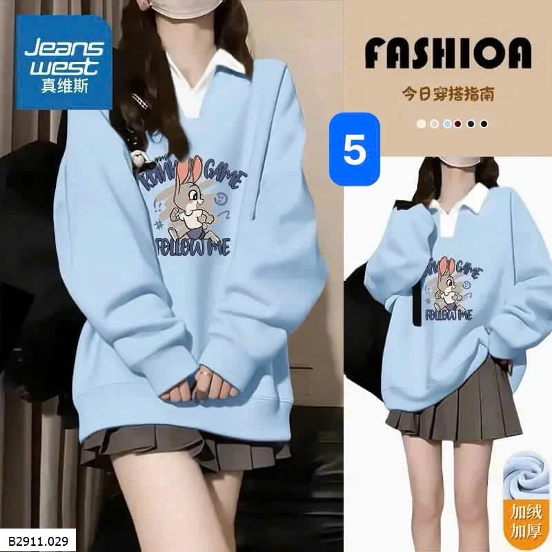 ÁO NỈ JEANWEST SIÊU ẤM   Giá sỉ 295k