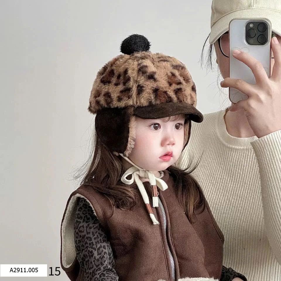 MŨ LÓT LÔNG CHE TAI CHO BÉ NEW Giá sỉ 90k