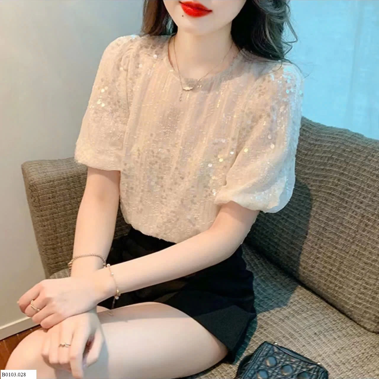 ÁO CỘC TAY ĐÍNH CƯỜM   Sỉ 109k