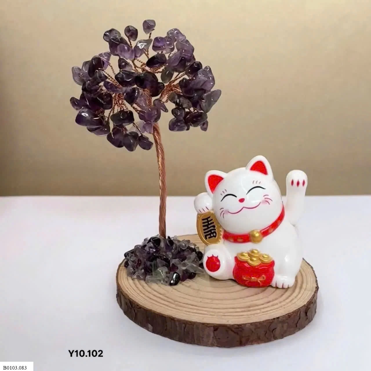 Set cây phát tài và mèo thần tài Sỉ 100k/ 1 sét như hình