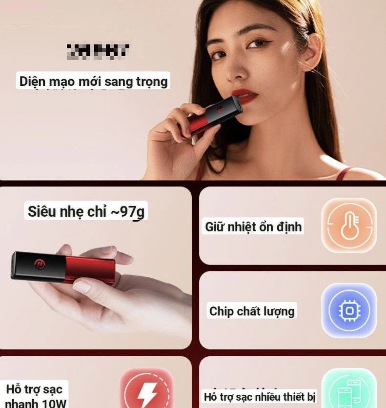 PIN SẠC DỰ PHÒNG REMAX LIP GLOSS RPP-299 5000MAH Si 160k