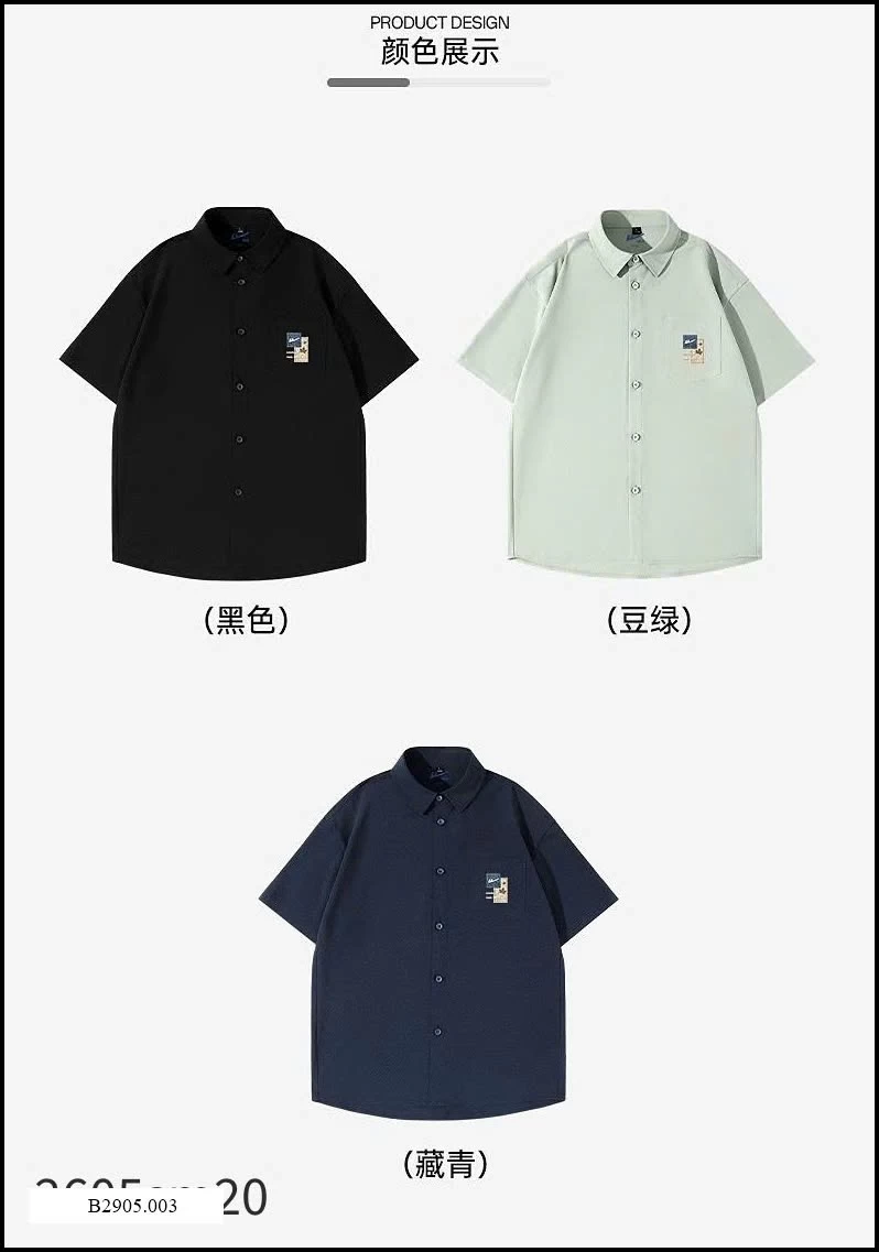 ÁO SƠ MI NAM WƯARIOR Sỉ 205k 