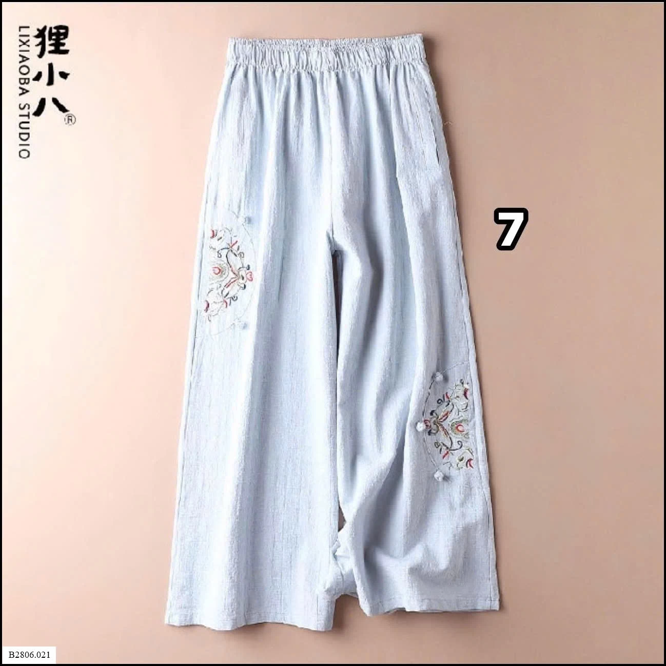 QUẦN ỐNG SUÔNG THÊU HOA    Sỉ giá 109k