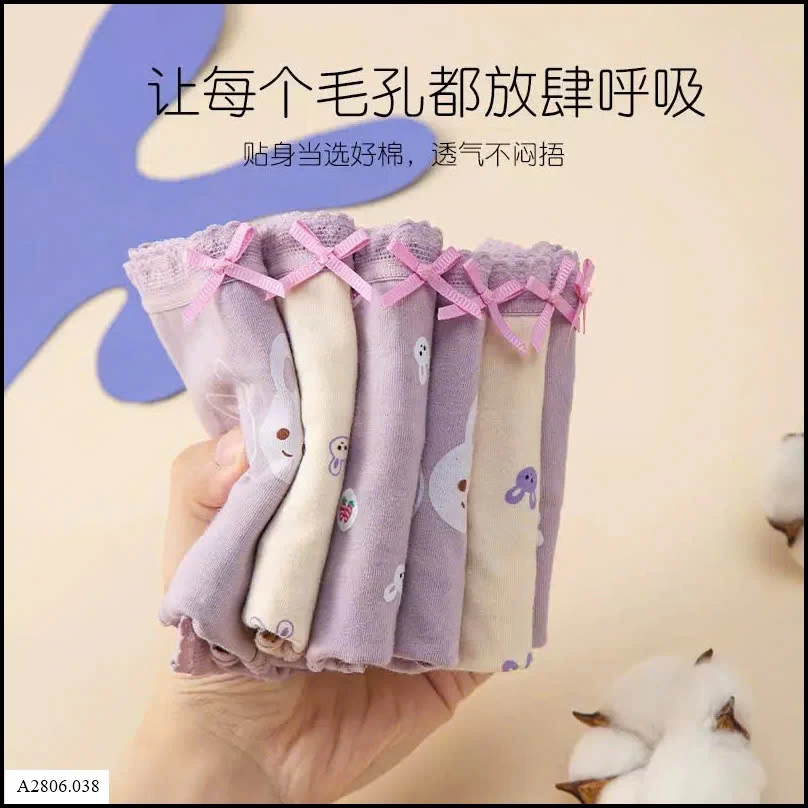 SET 3 QUẦN CHIP COTTON   Sỉ giá 64k/set 3 