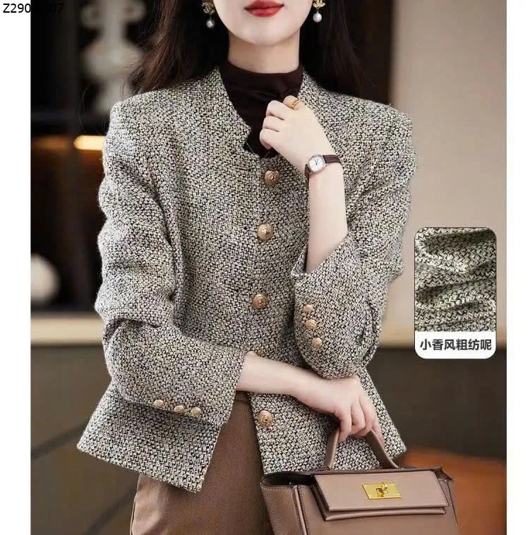 ÁO KHOÁC DẠ TWEED NỮ Si 200k