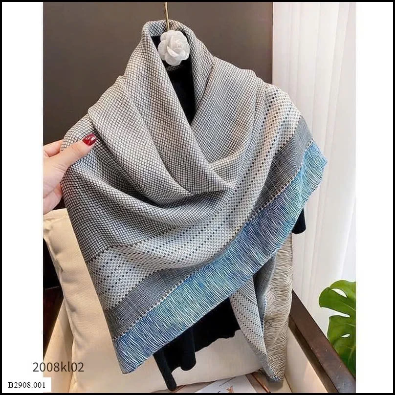 KHĂN HỌA TIẾT COTTON LANH LỤA SANG CHẢNH Giá sỉ 65k