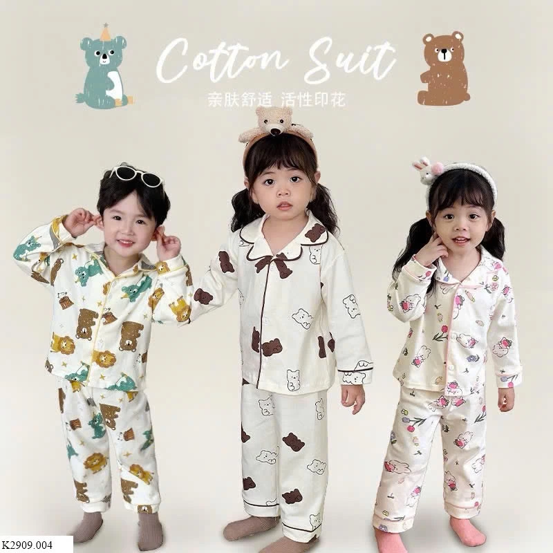 BỘ NGỦ PIJAMA CHO BÉ  Sỉ 125kk