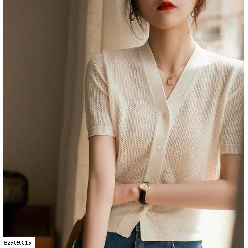 ÁO LEN DỆT KIM CỘC TAY   Giá sỉ 125k