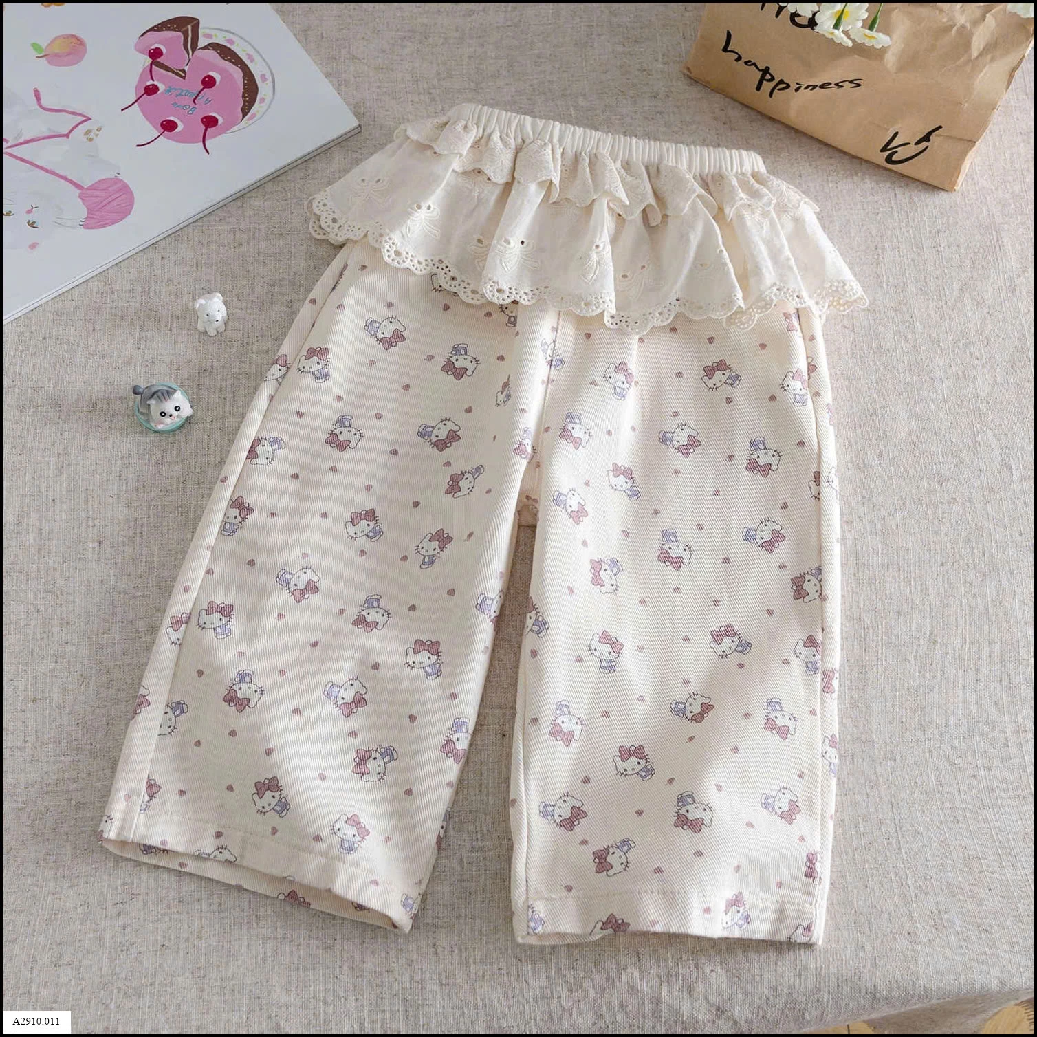 QUẦN SUÔNG MÈO KITTY BG  Giá sỉ 130k