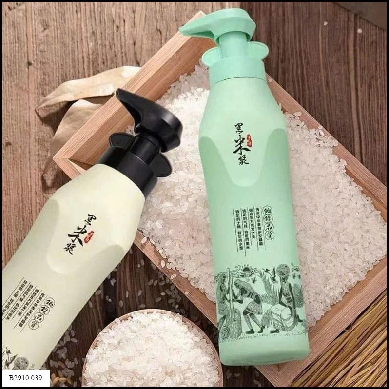 BỘ DẦU GỘI DƯỠNG SINH GẠO ĐEN SIÊU MƯỢT  Giá sỉ 240k/cặp