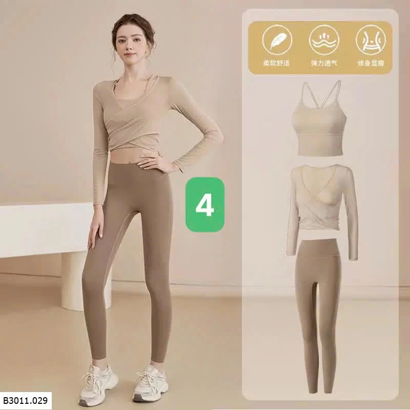 SET BỘ TẬP DÀI TAY CHO NỮ  Giá sỉ mẫu 1-3: áo  #260k mẫu 4-9: set #280k