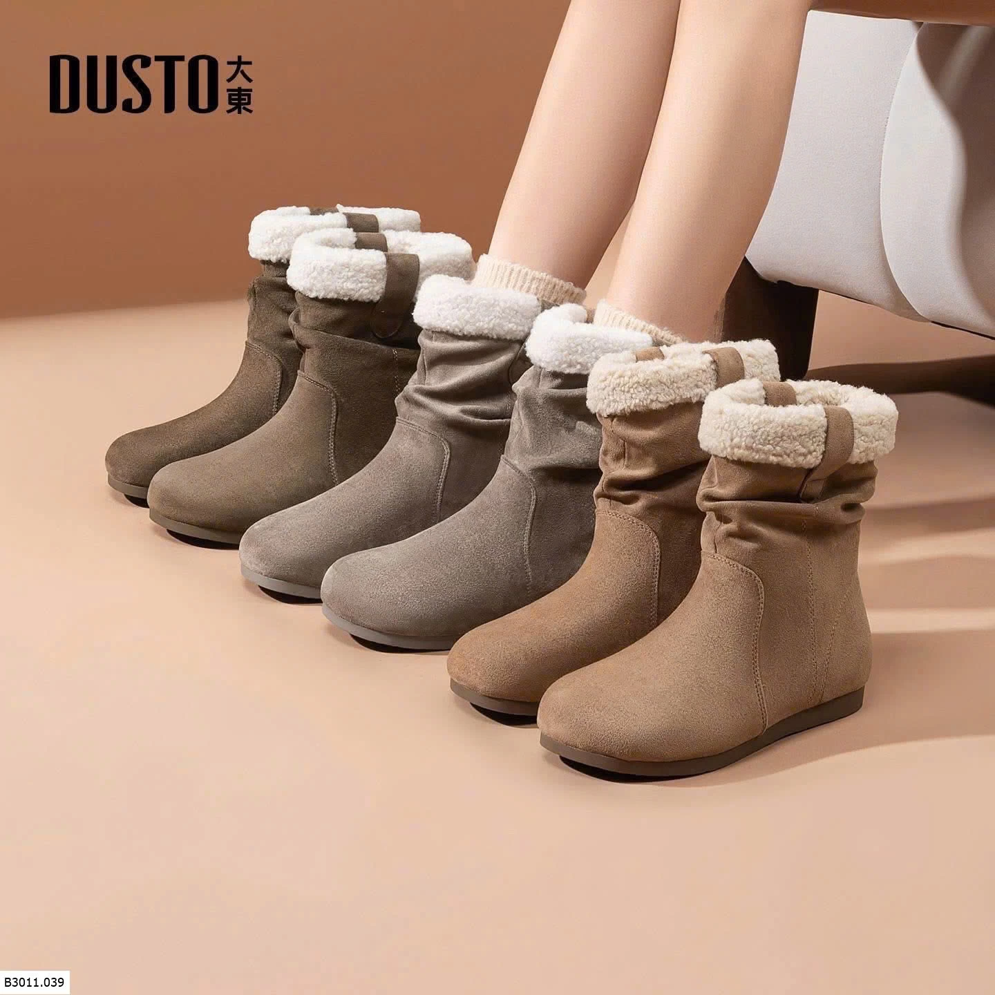 BOOT DUSTO CỔ LÔNG Giá sỉ 410k