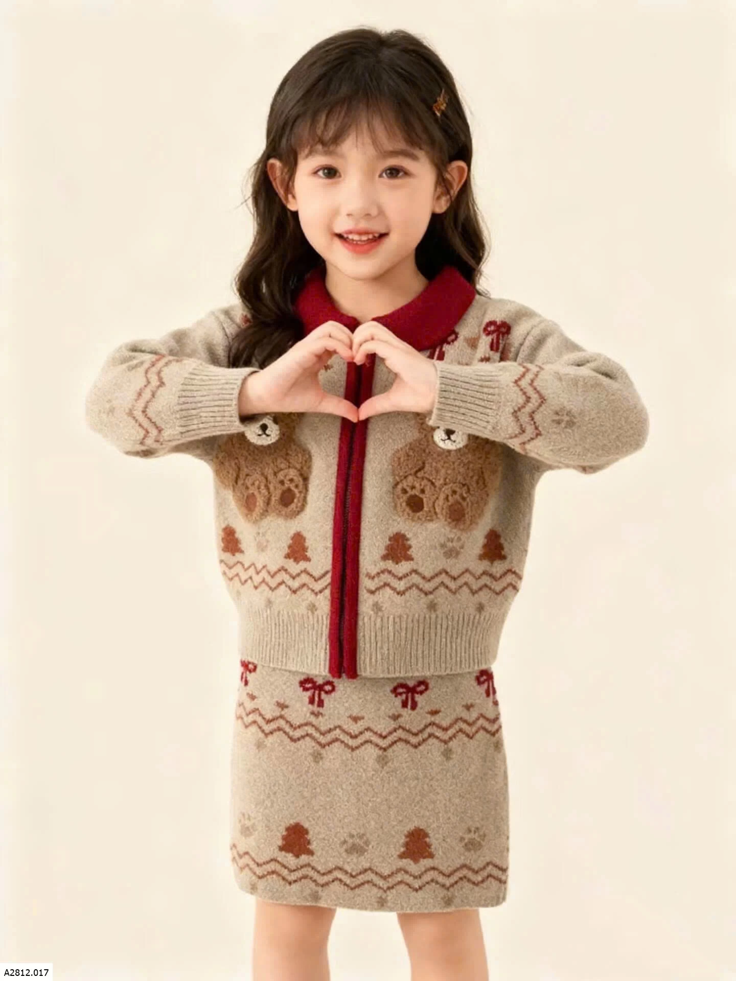 SET LEN GẤU CUTE CHO BÉ DIỆN TẾT   Giá sỉ 240k