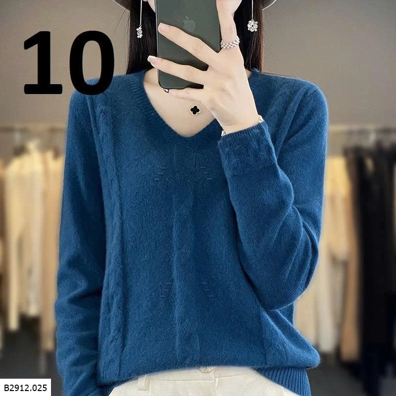 ÁO LEN CỔ TIM   Giá sỉ 135k