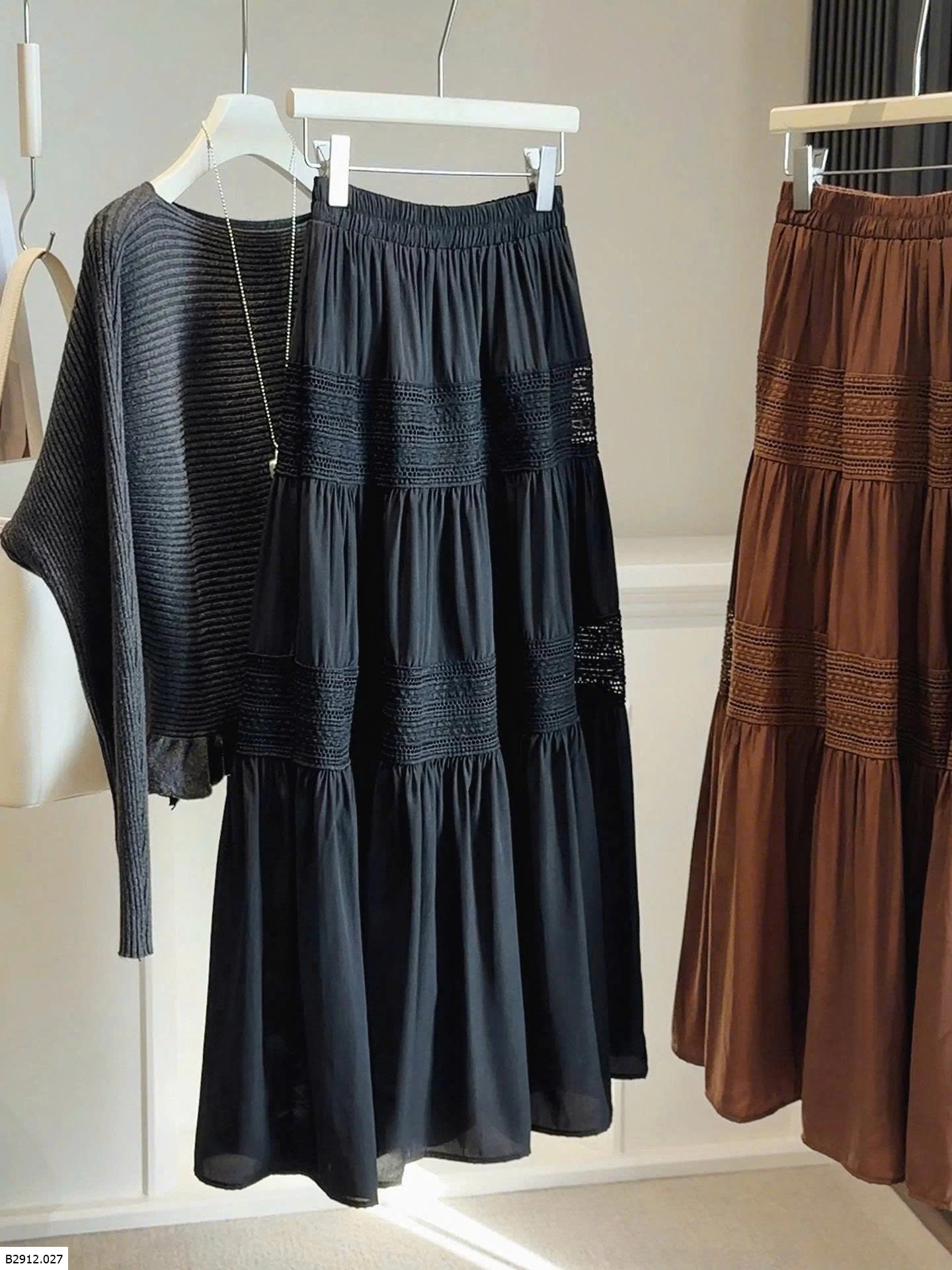 CHÂN VÁY DÁNG DÀI ANNA   Giá sỉ 170k