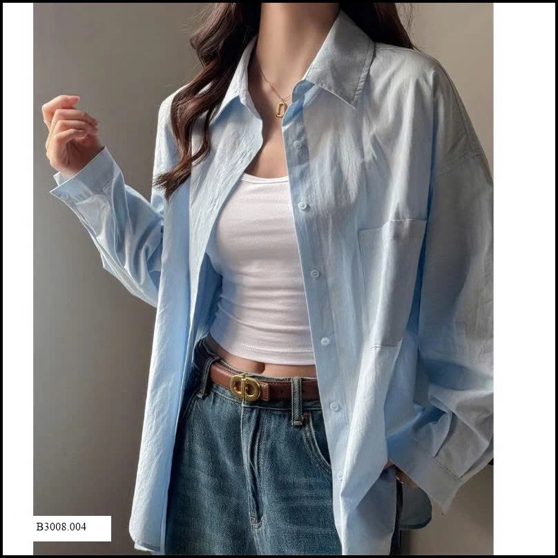 ÁO SƠ MI HÀN QUỐC FORM RỘNG MÙA HÈ    Giá sỉ 155k
