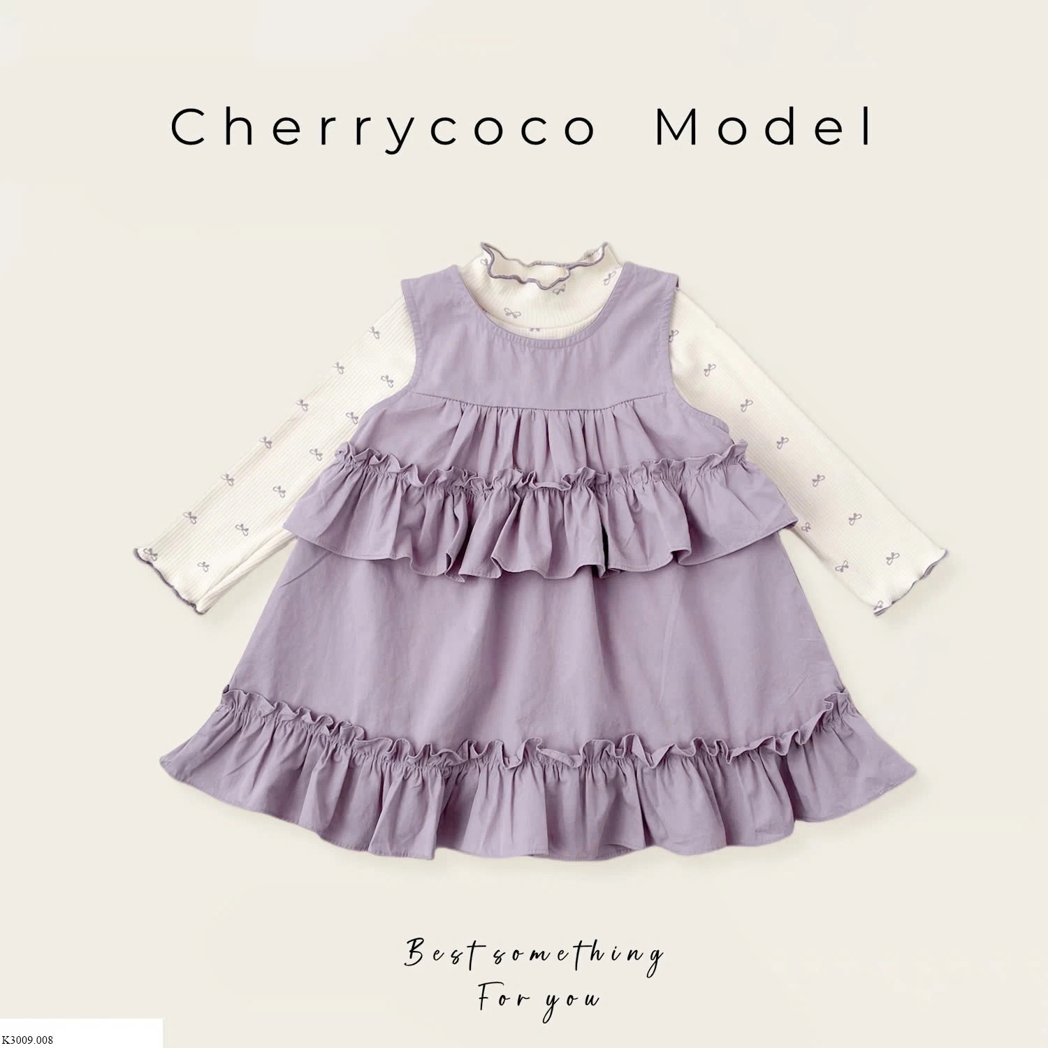 Set váy chữ A mix áo thun nơ Cherrycoco 2O24  Sỉ 230k