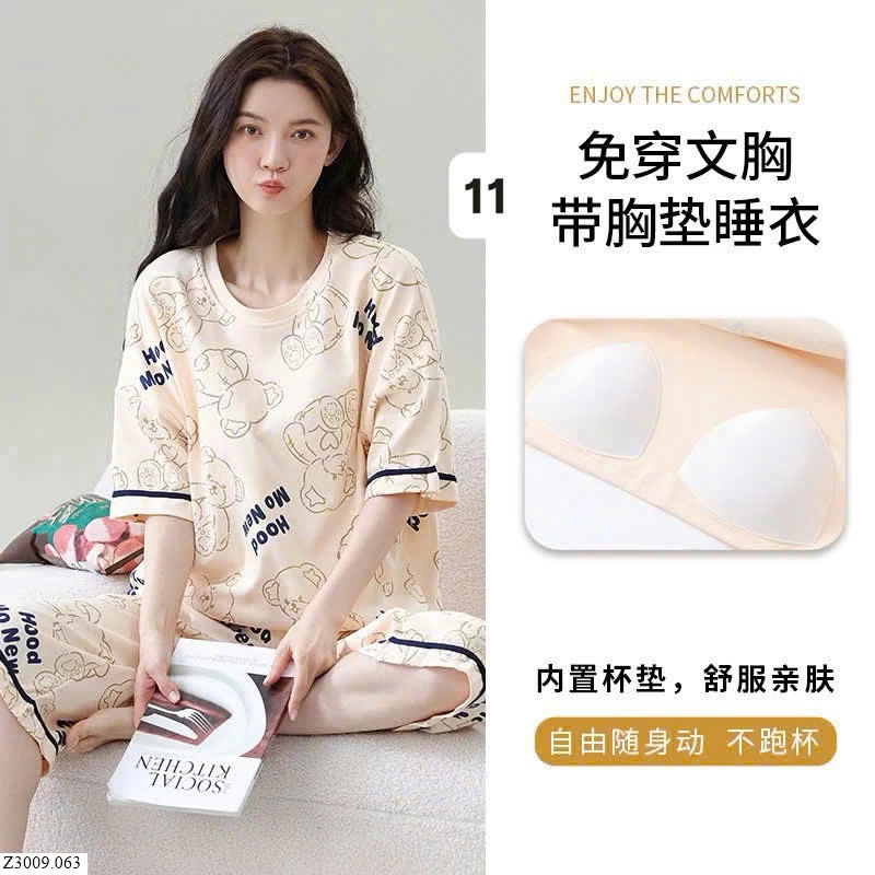 BỘ COTTON LỬNG KÈM ĐỆM NGỰC  Sỉ 115k