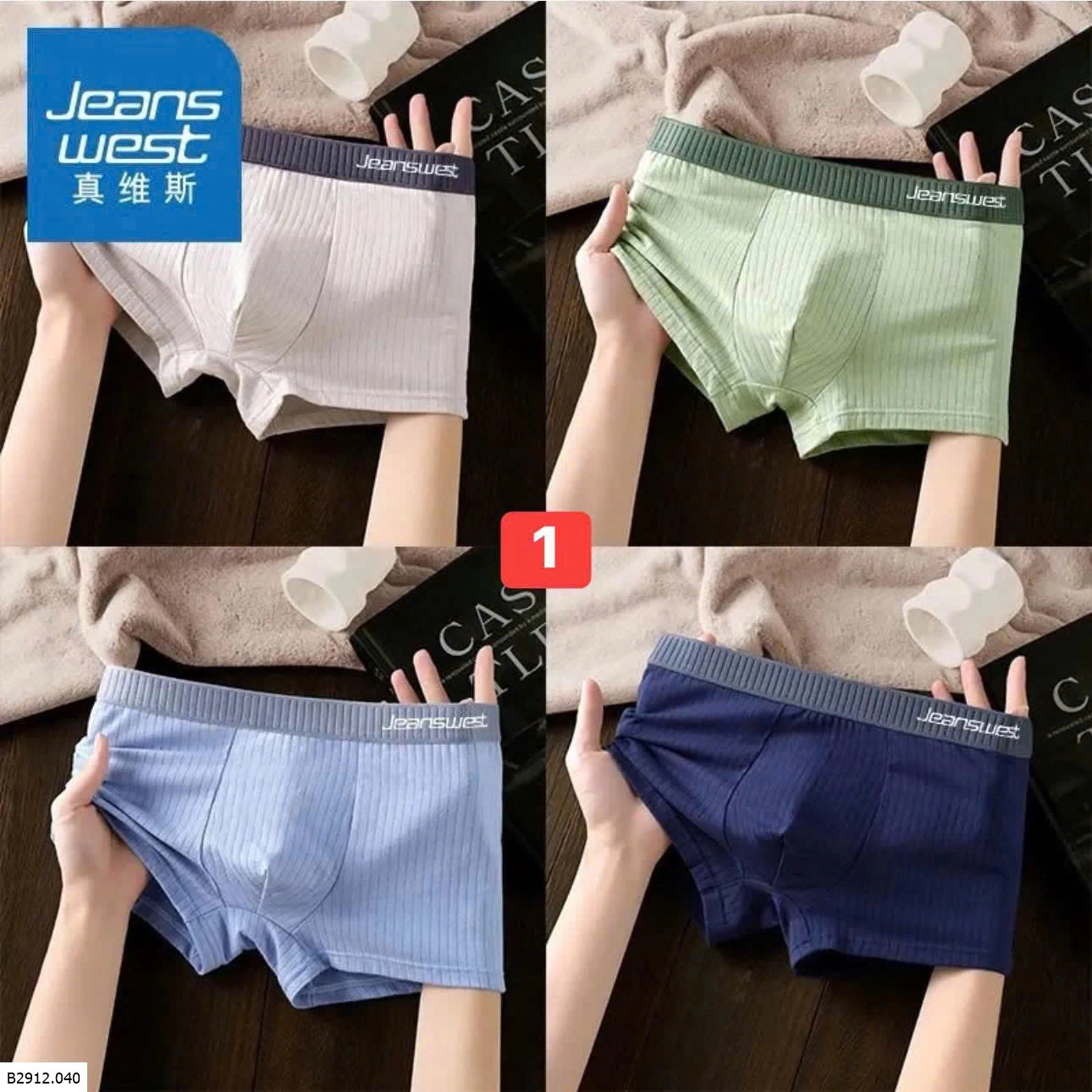 SET 4 QUẦN LÓT NAM JEANSWEST  Giá sỉ 135k