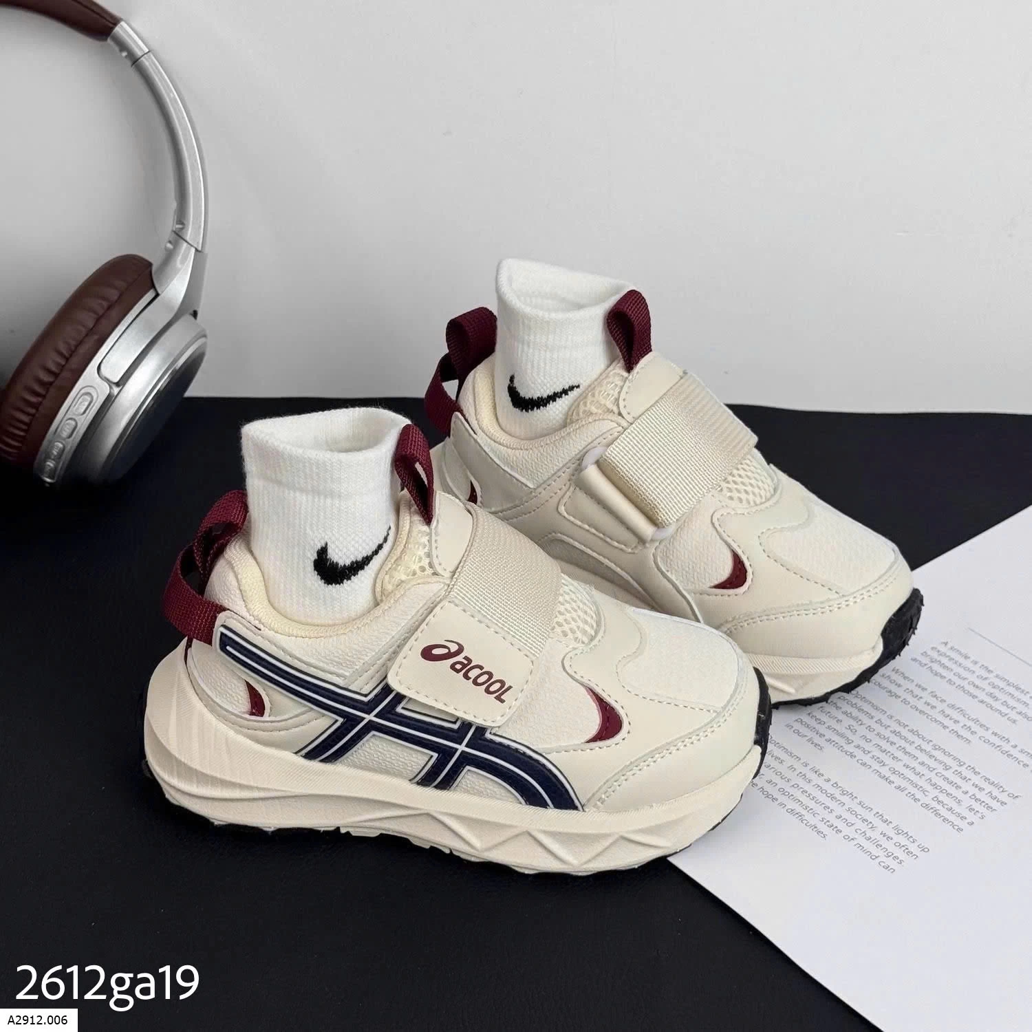 GIÀY THỂ THAO QUAI DÁN ACOOL CHO BÉ  Giá sỉ 185k