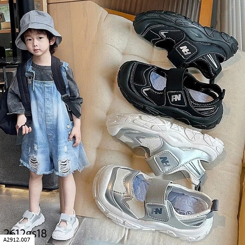 GIÀY SNEAKER THOÁNG KHÍ QUAI DÁN VELCRO CHO BÉ  Giá sỉ 185k