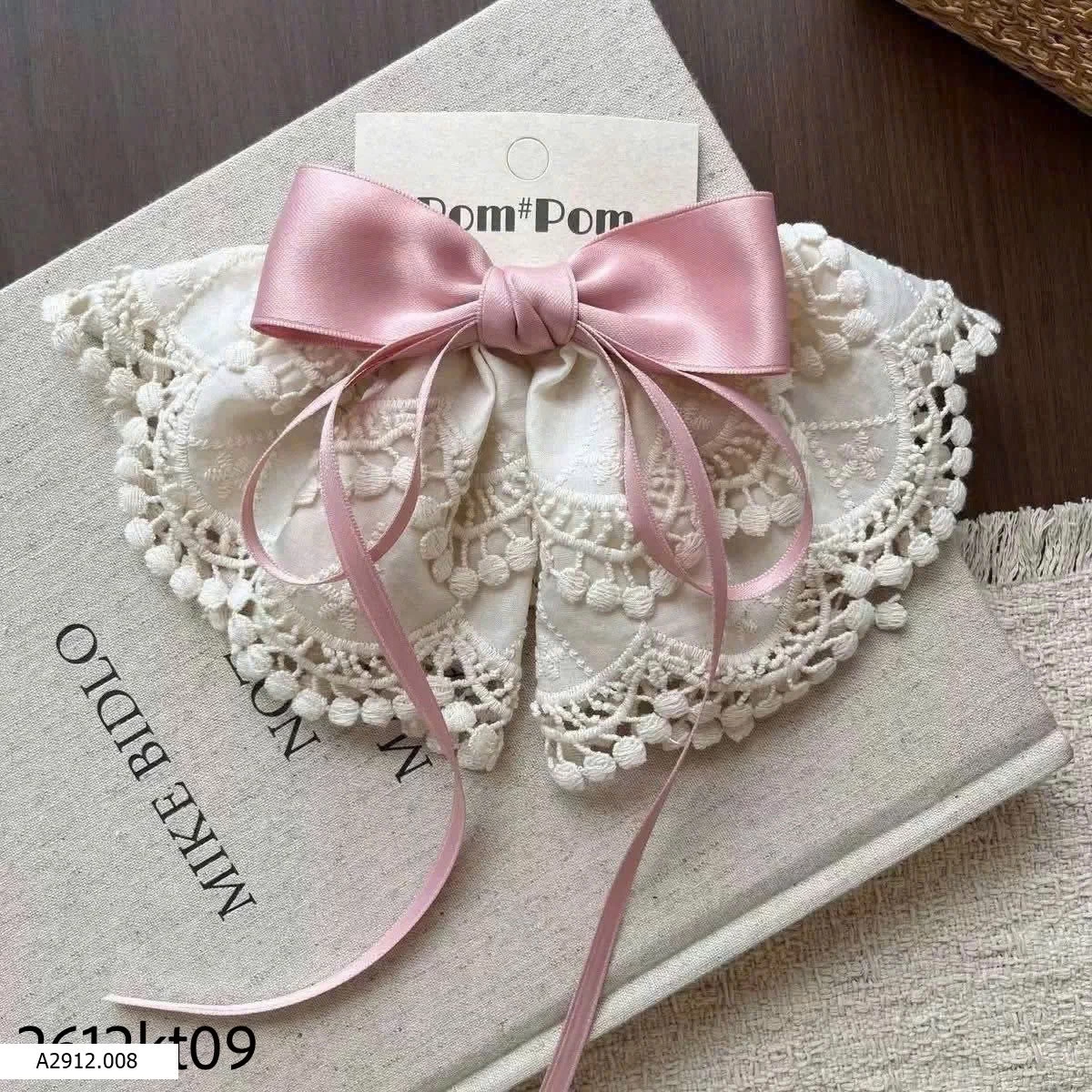 Kẹp tóc nơ ren công chúa bg   Giá sỉ 105k/1 set 3cmixx đủ màu