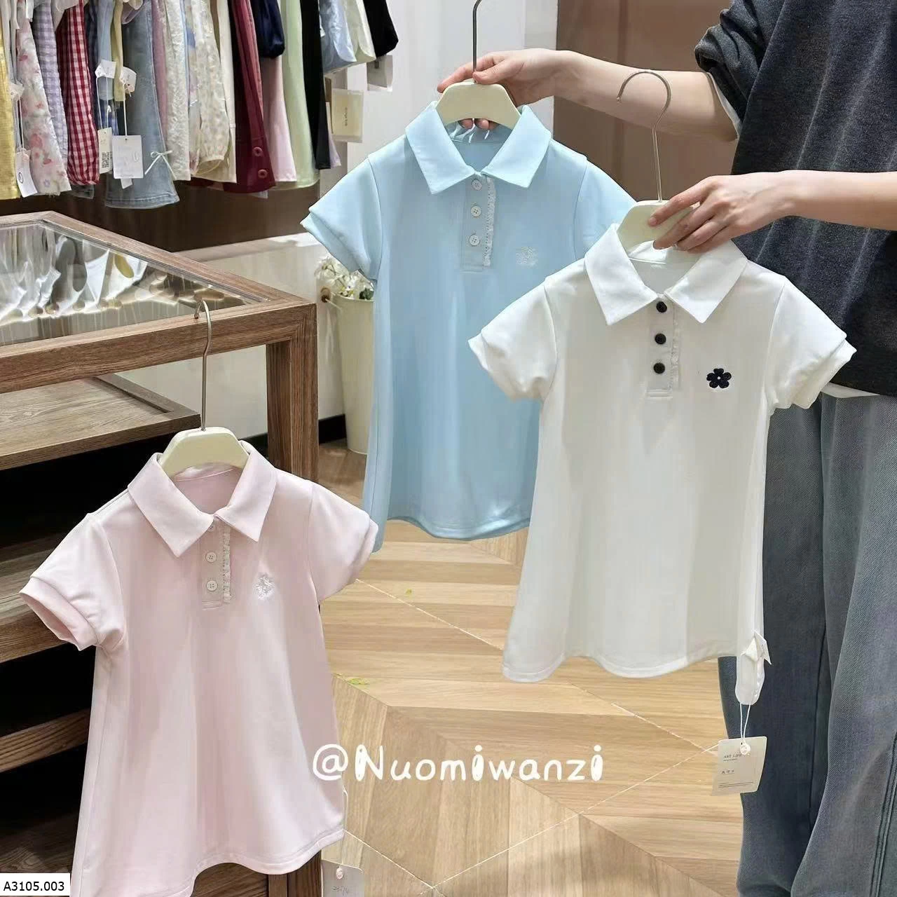 VÁY SUÔNG CỔ POLO   Sỉ 129k