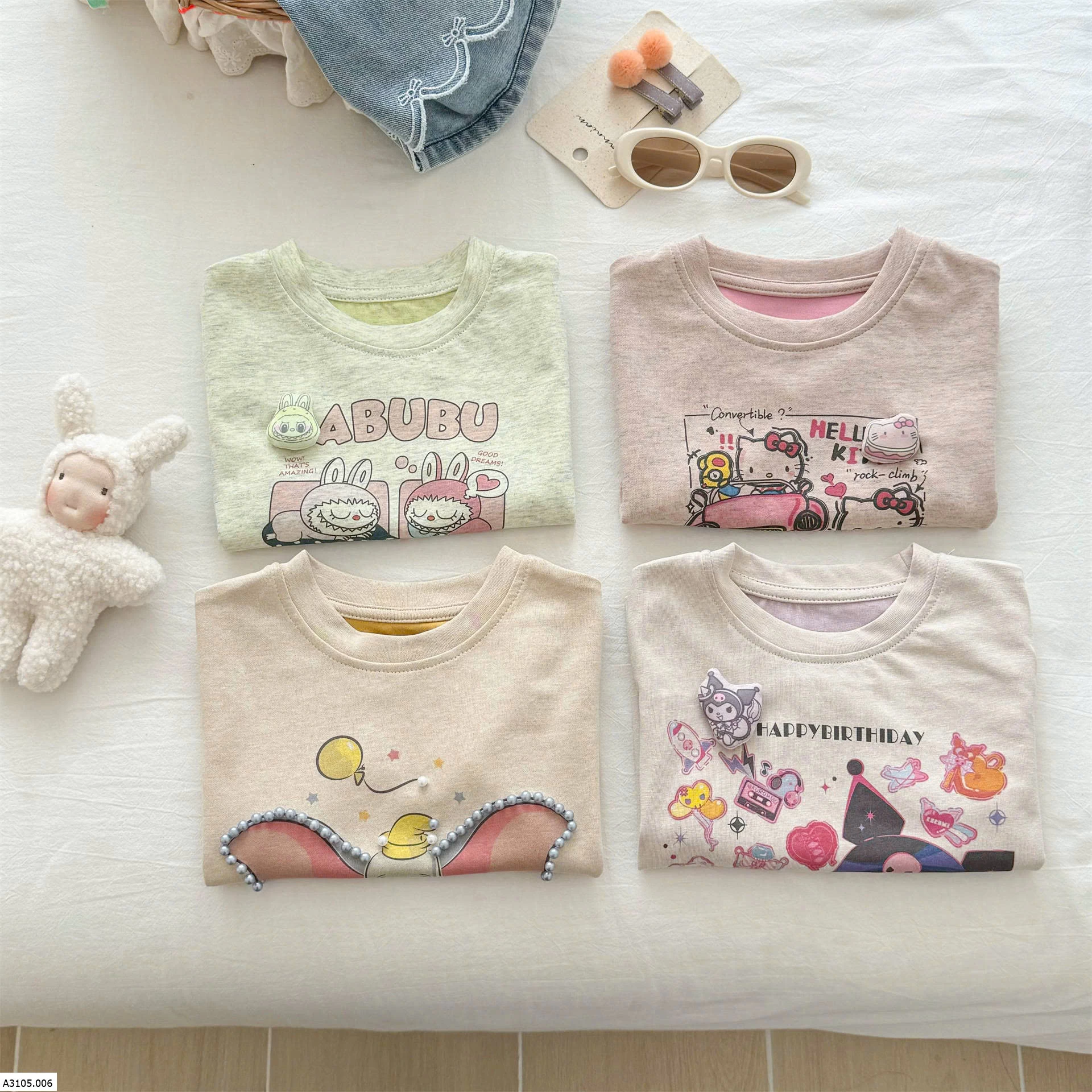   ÁO THUN BÉ GÁI    Sỉ 82k