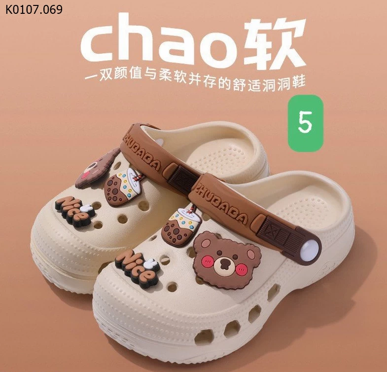 DÉP SỤC CROCS CUTE CHO BÉ  Sỉ 72k