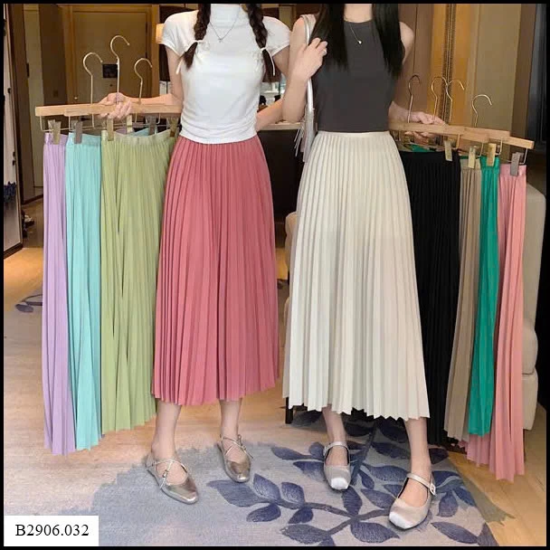 CHÂN VÁY DÀI XẾP LY Sỉ giá 105k