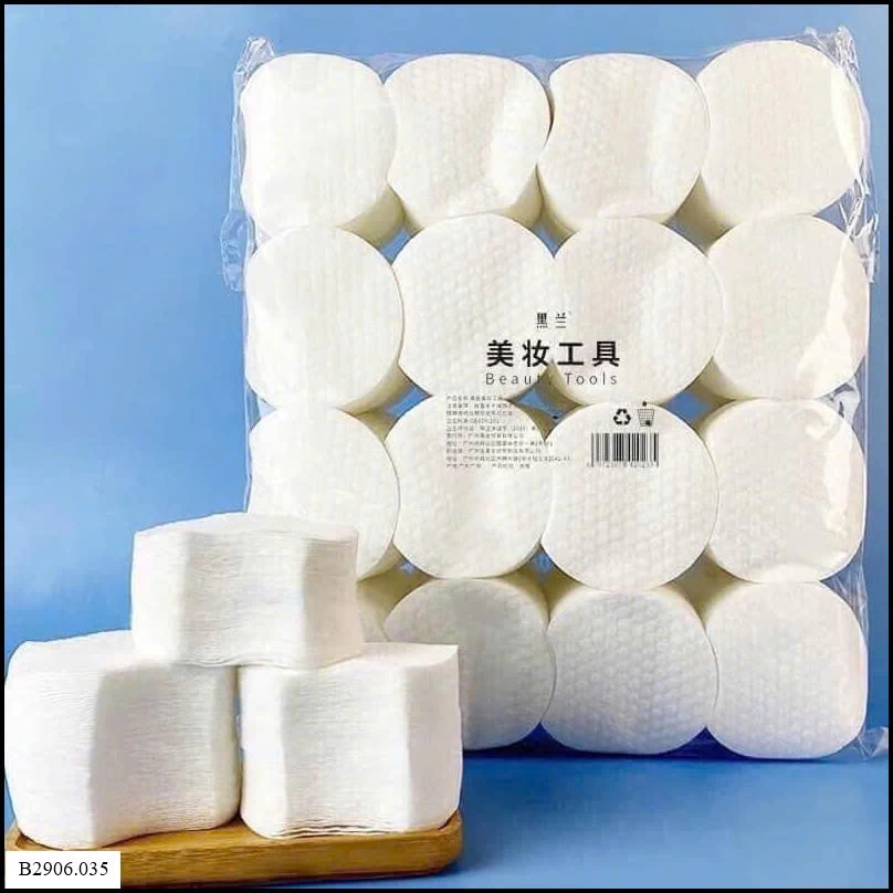 BÔNG TẨY TRANG HỮU CƠ Sỉ giá 65k/ túi 1200 miếng (2 bịch)