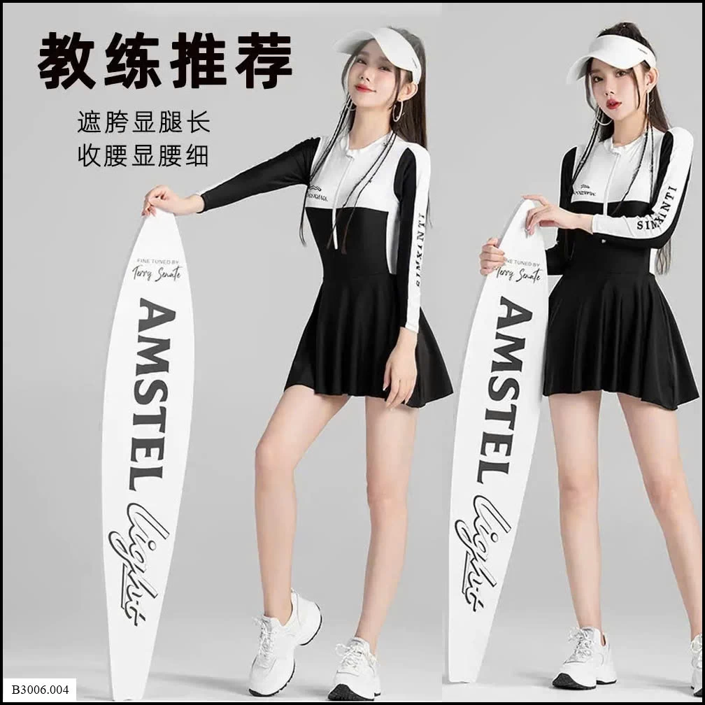BỘ BƠI DÀI TAY NỮ. Sỉ giá 140k