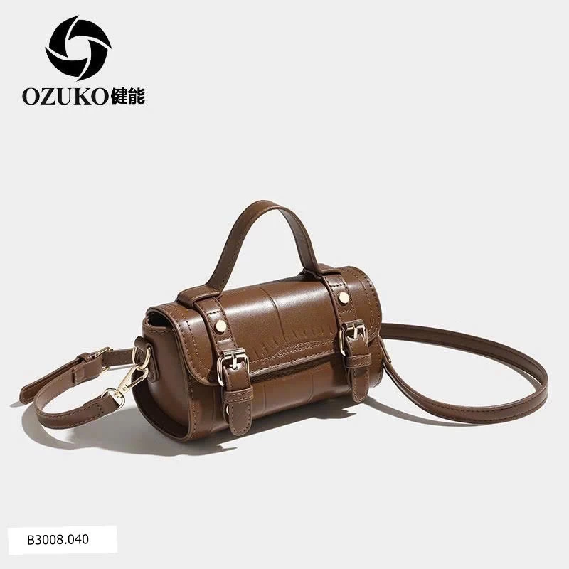  TÚI XÁCH NẮP GẬP QUAI CUỘN CỔ ĐIỂN HÃNG OZUKO   Giá sỉ 105k 